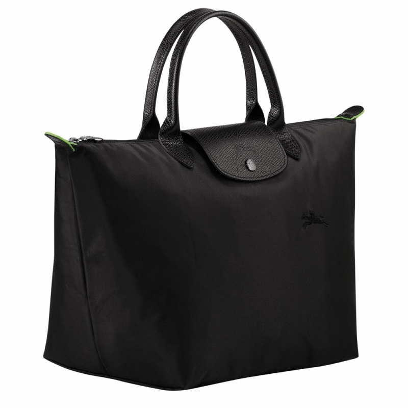 Black Longchamp Le Pliage M Women's Handbags